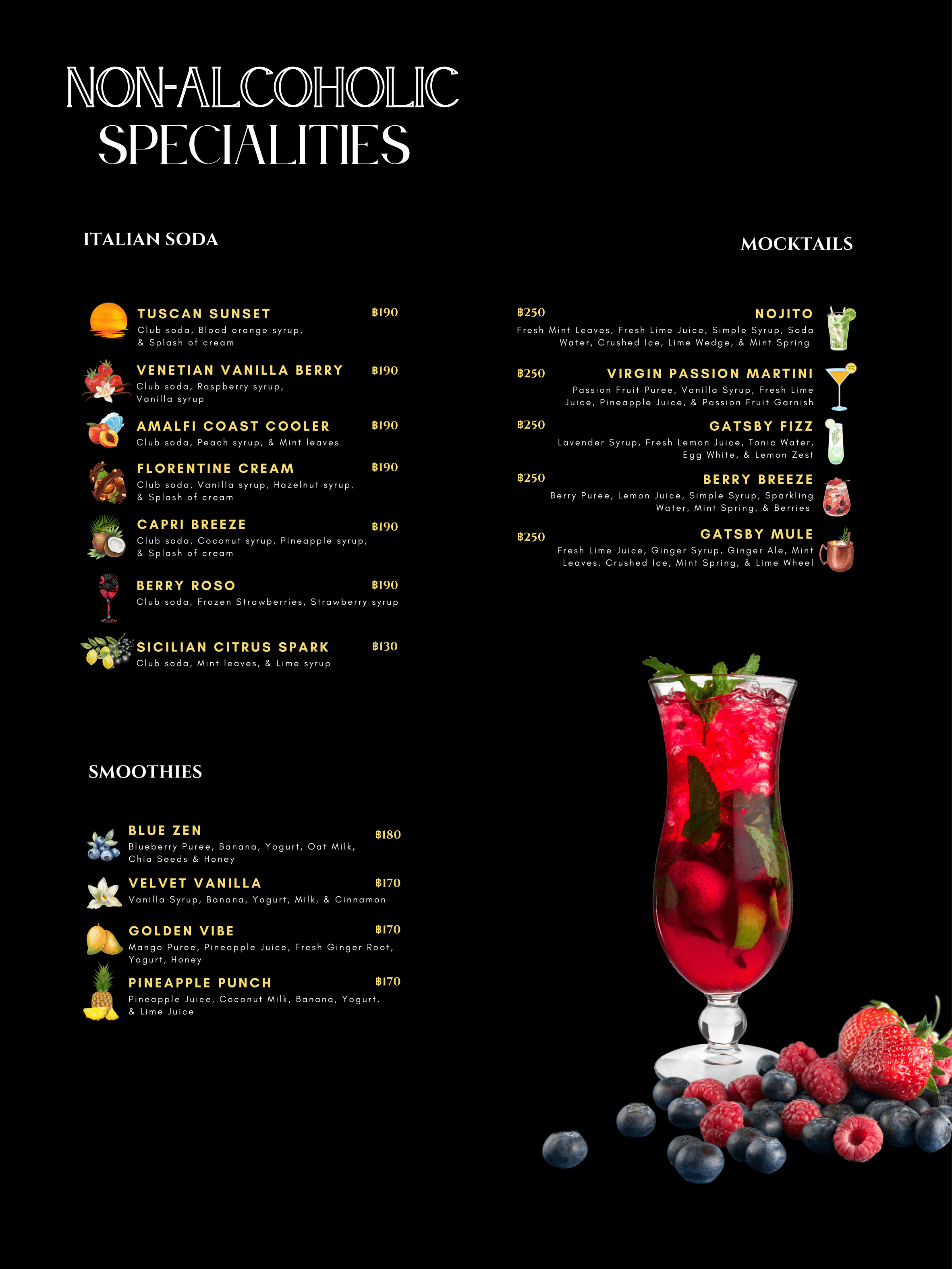 Menu Drinks page 11